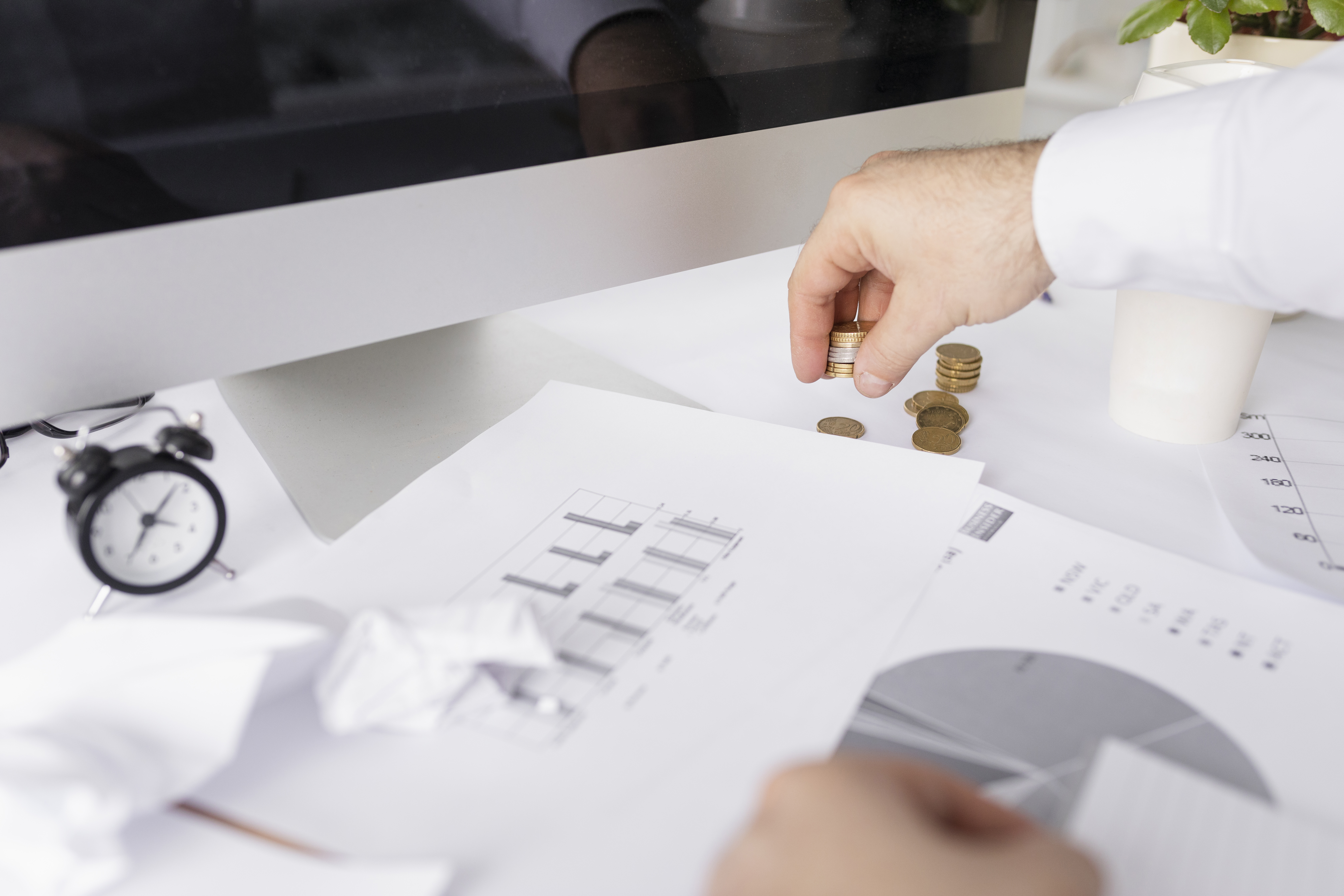 Investment professionals at work